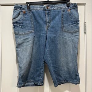 Venezia denim Bermuda shorts